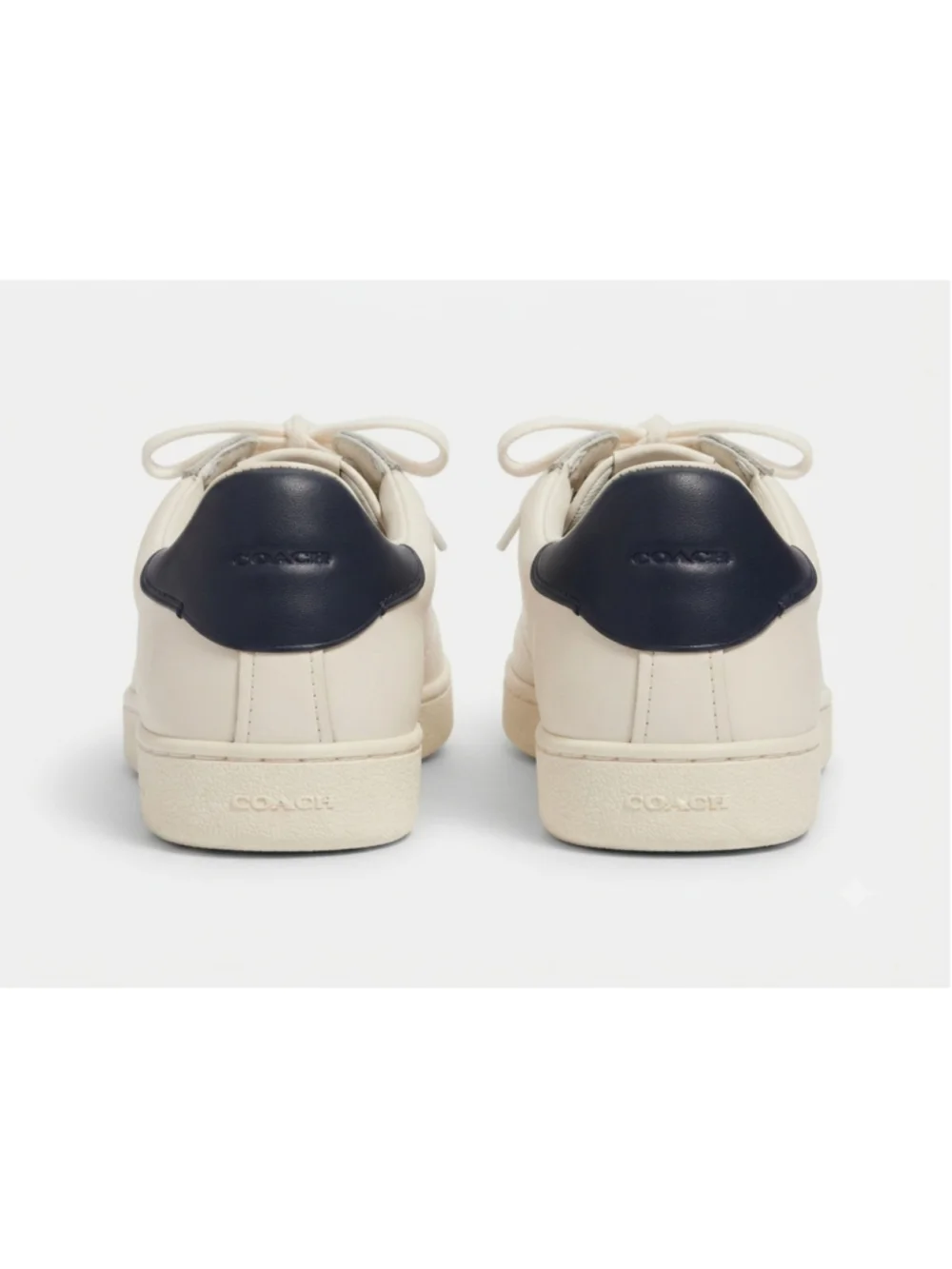 Coach Womens 9B Off White lvory Midnight Nappa Leather Low Top Sneakers G1905
